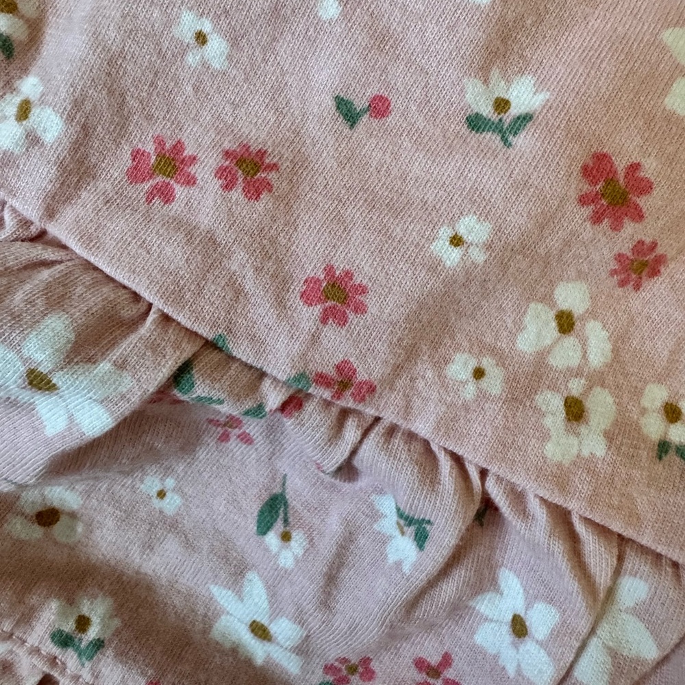 Pink Floral Ruffle Baby Matching Set - Picture 4 of 4